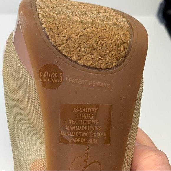 Jessica Simpson heels size 5.5 35.5 Saidey pink - Picture 10 of 11